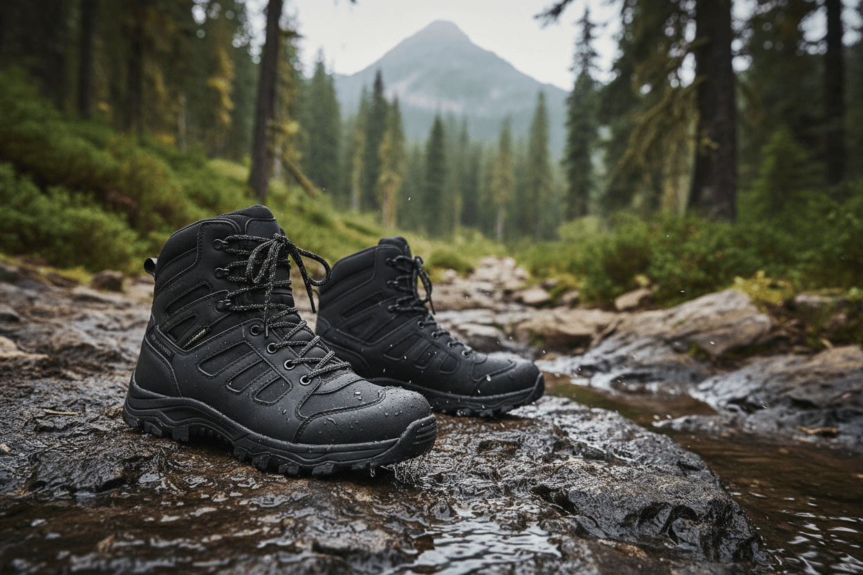 Bota Tática Masculina Impermeável em ambiente natural - Como Escolher a Bota Tática Masculina Impermeável Ideal