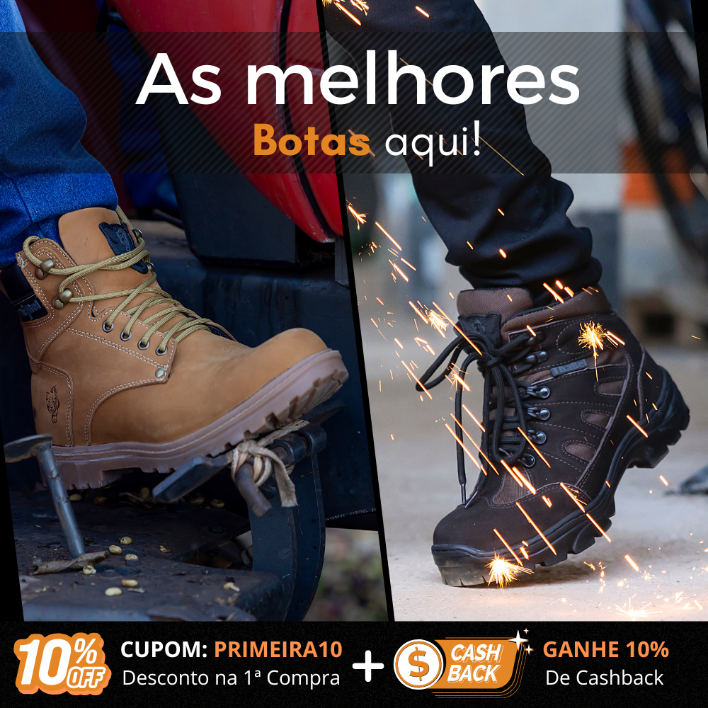 Bota de Segurança Preta: Proteção e Conforto com destaque para as melhores botas do mercado.
