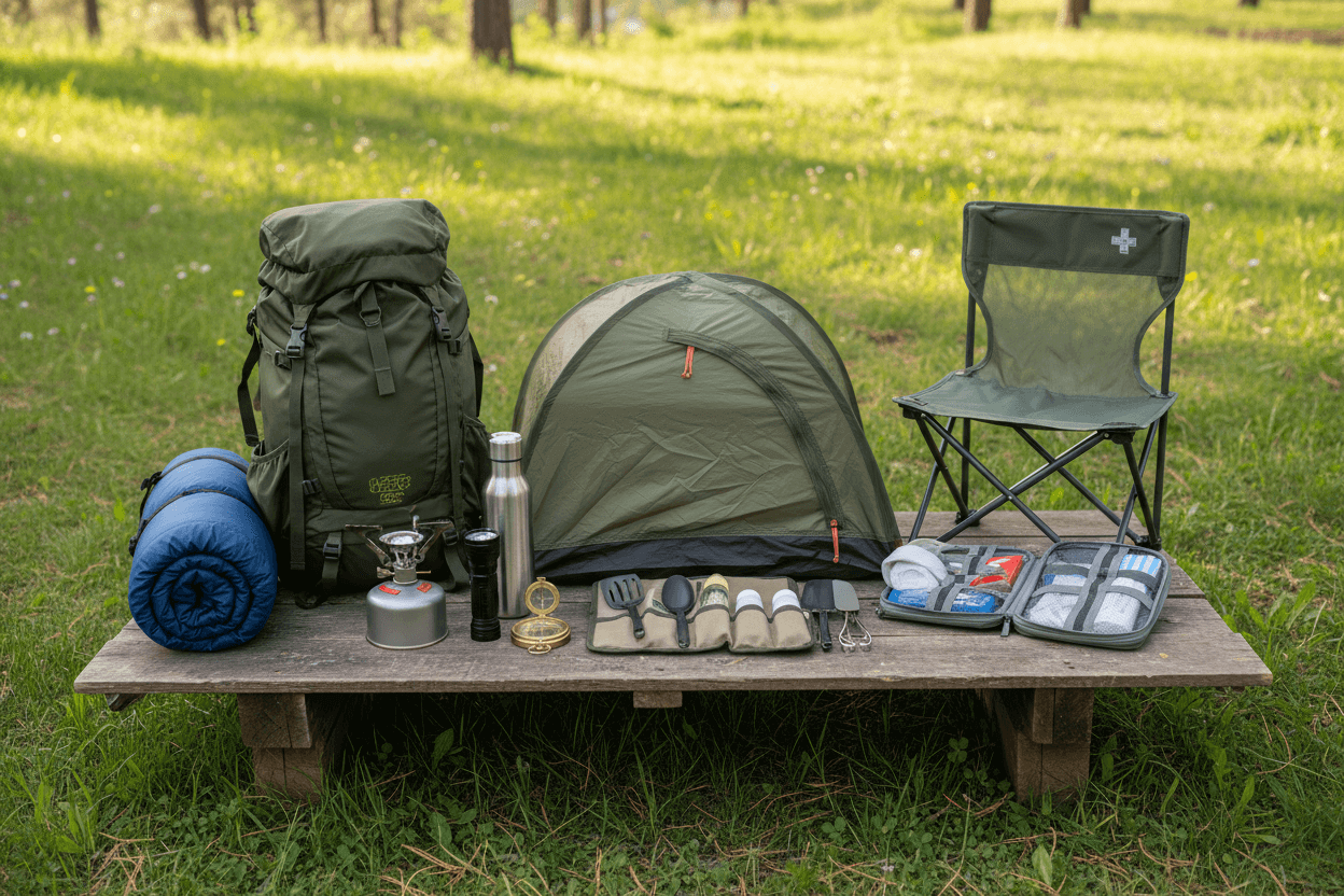 Cozinha de Camping Bem Equipada Para Suas Aventuras