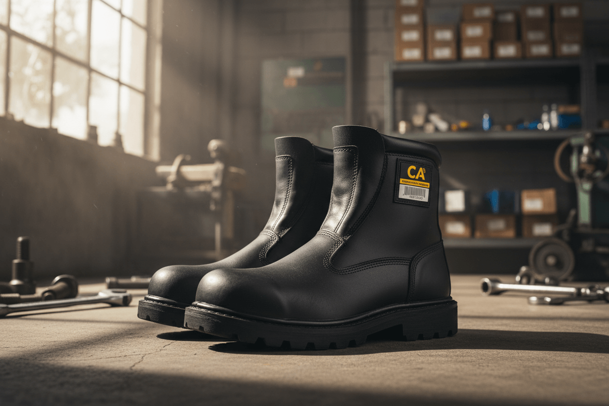 As Melhores Botas de Segurança com CA do Mercado em um ambiente industrial