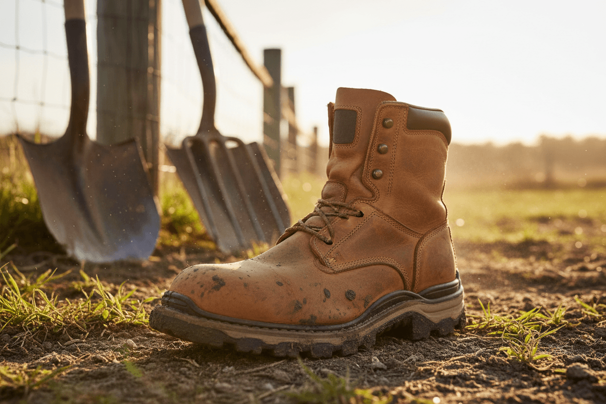 Bota para trabalho rural: o que considerar antes de comprar
