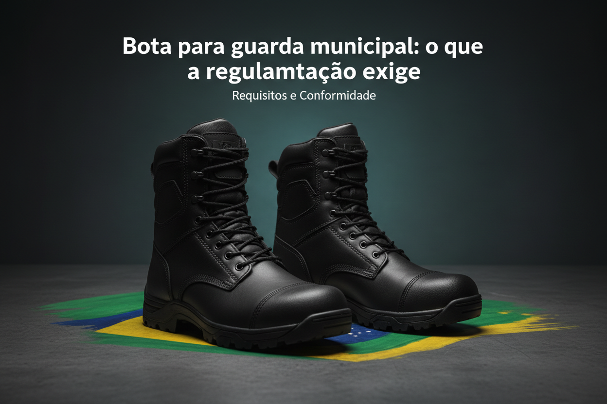 Bota para guarda municipal: o que a regulamentação exige