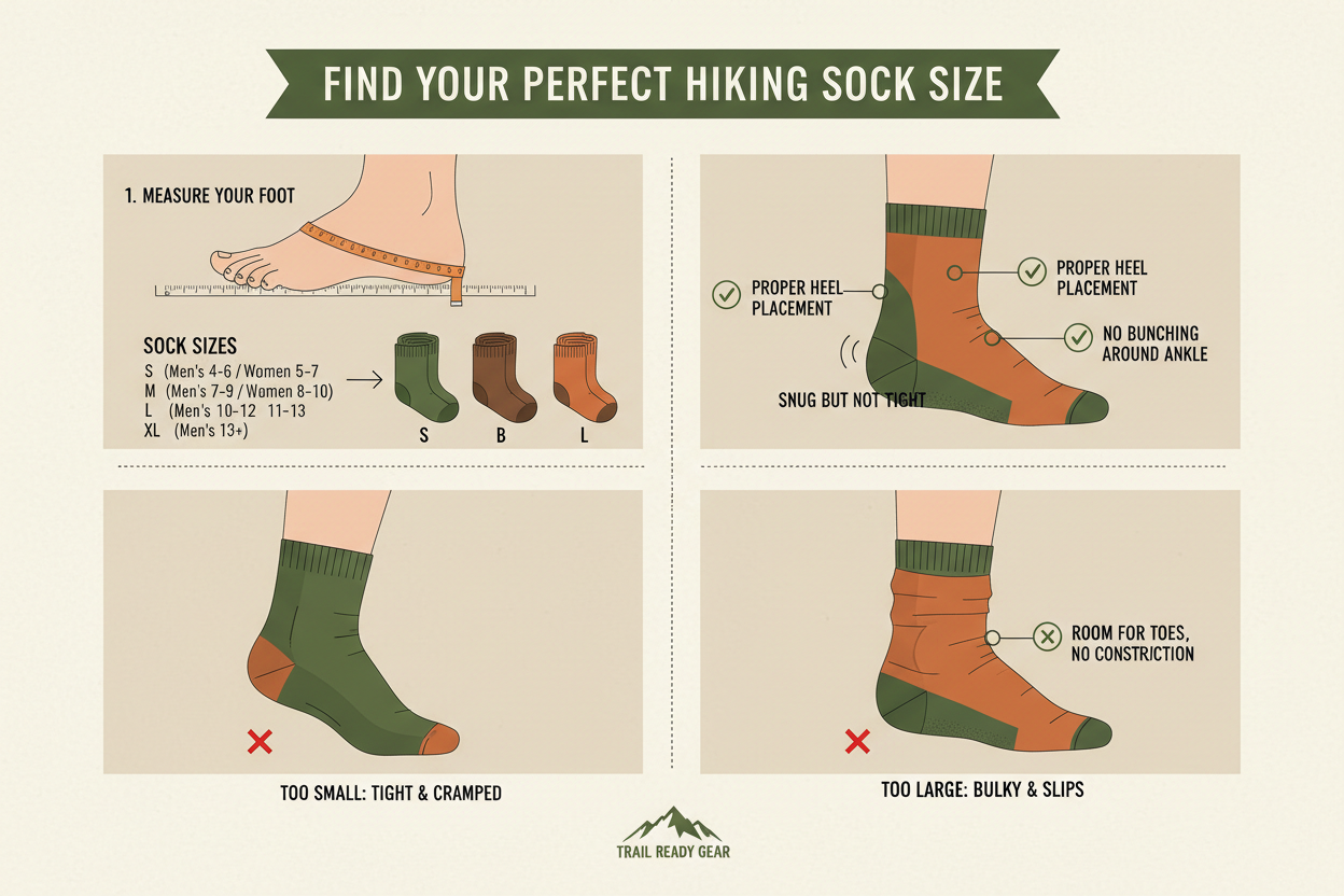 Como escolher o tamanho ideal de meia de trilha