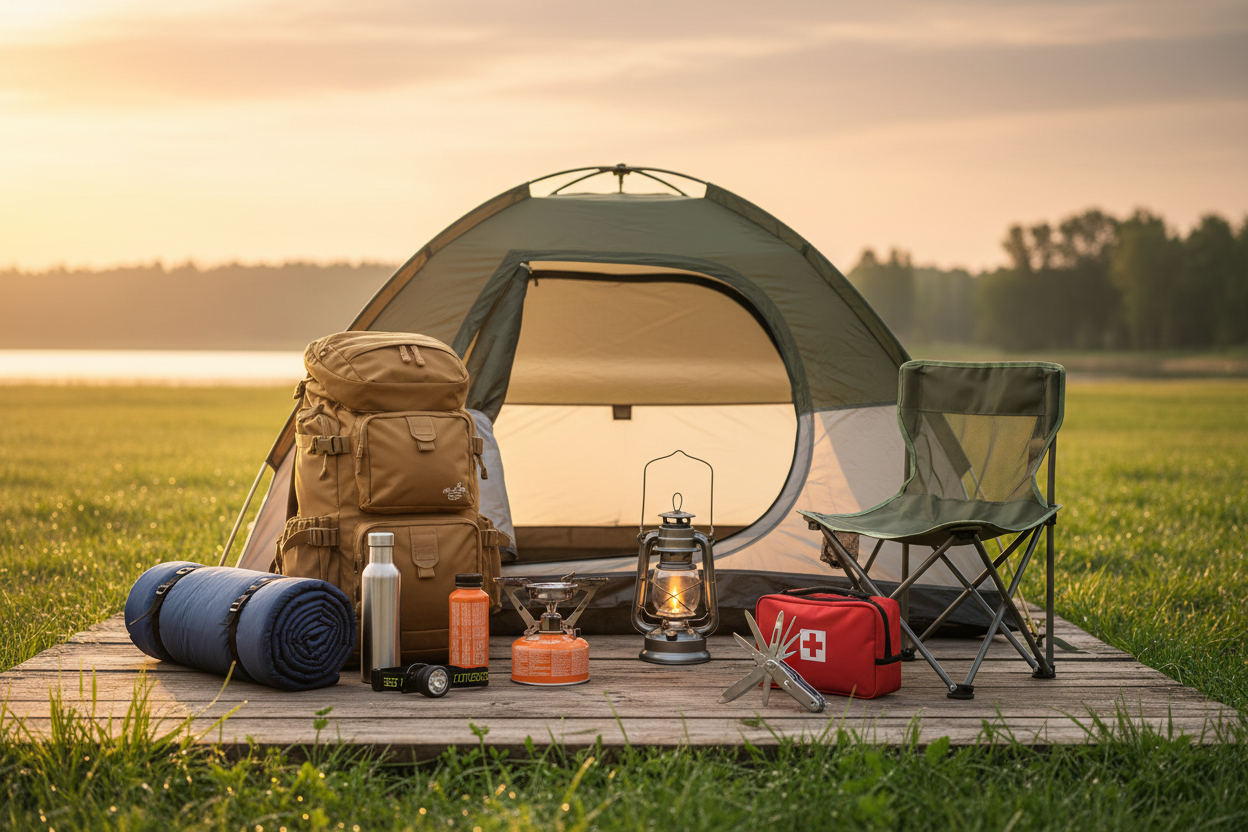 Equipamentos de camping mais utilizados