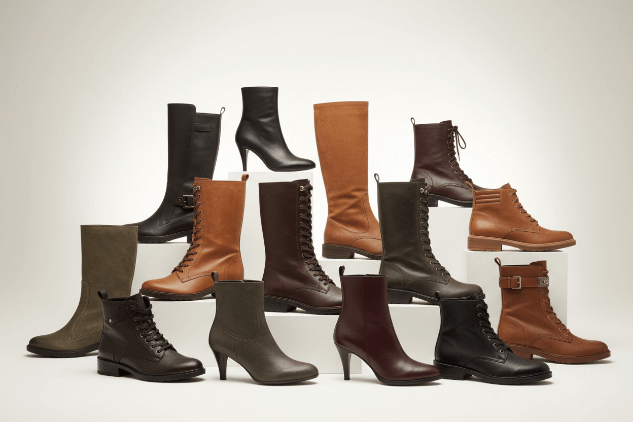 Loja das Botas: Estilos Imperdíveis para Todas as Ocasiõe - coleção de botas para diversas ocasiões em diferentes estilos e cores.