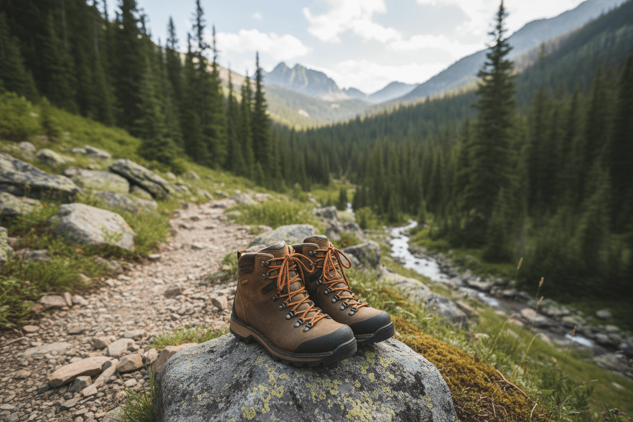 Botas para trilha impermeáveis em paisagem montanhosa, Como Escolher sua Bota para Trilha Impermeável.
