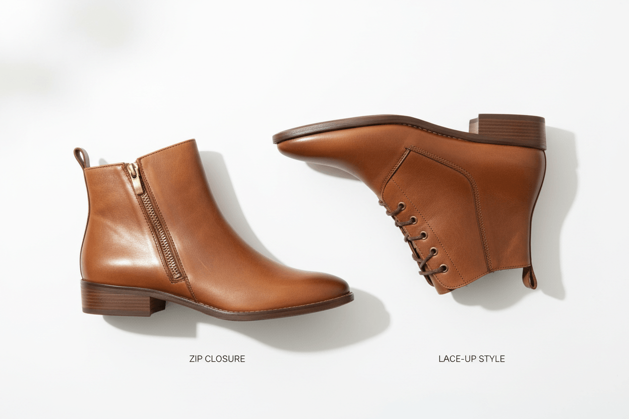 Bota com zíper ou cadarço? Vantagens e desvantagens de cada uma