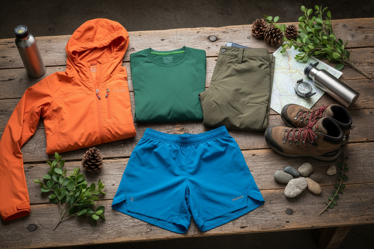 Vestuários para trilhas