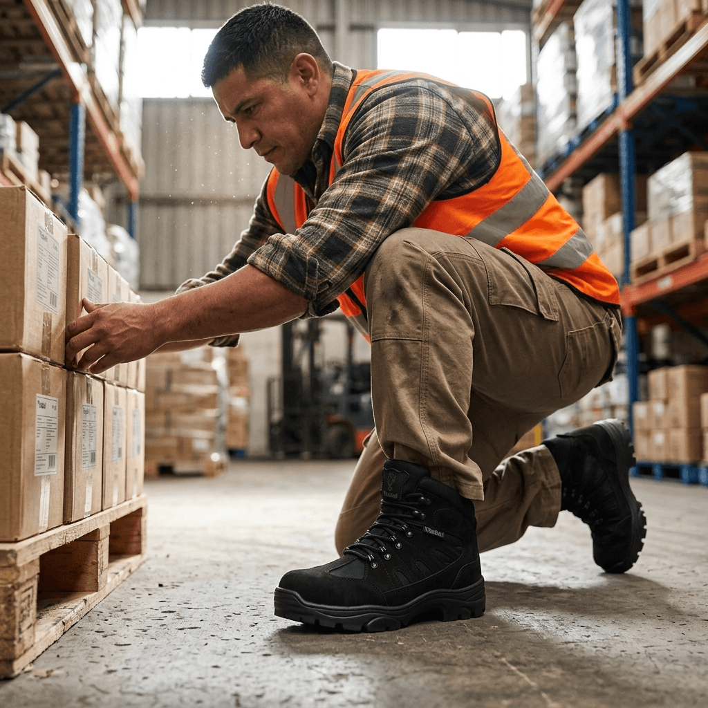 Bota Militar Thabel ThunderBel Anti Perfuro Preta com CA, confortáveis para trabalho e uso diário.