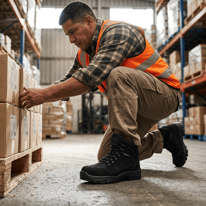 Bota Militar Thabel ThunderBel Anti Perfuro Preta com CA, confortáveis para trabalho e uso diário.
