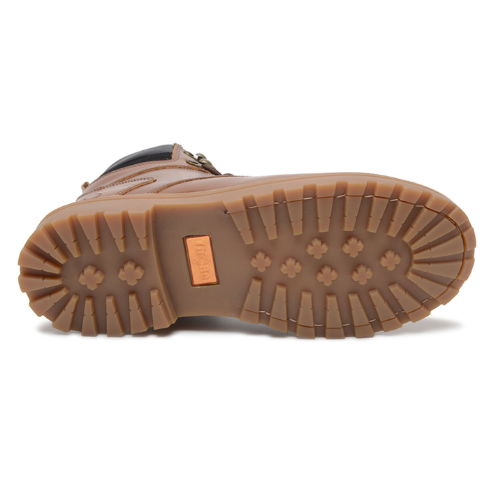 Bota Work Masculina Thabel WorkBel Anti Perfuro Conhaque com CA - Botas ThaBel