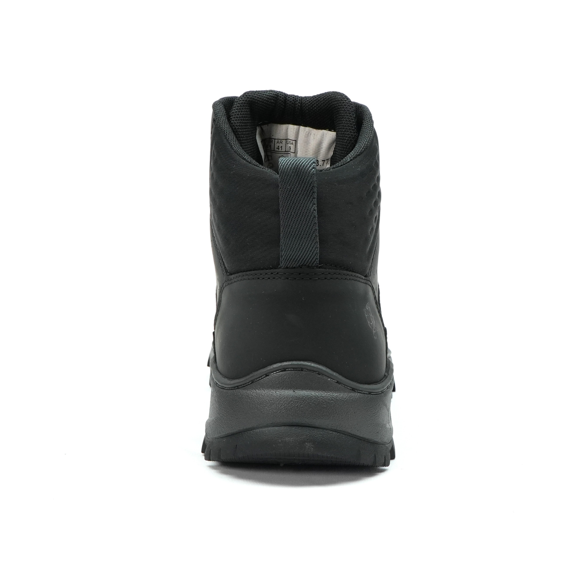 Bota de Trilha Masculina ThaBel Hero Couro Crazy Horse Preta com CA vista traseira.