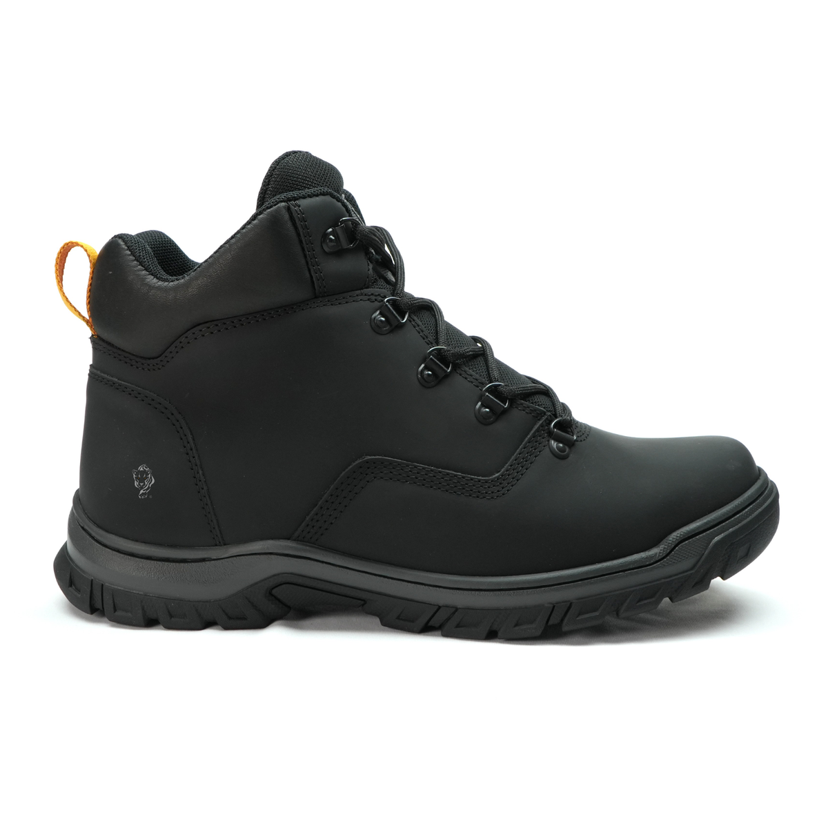 Bota Masculina de Couro para Trabalho e Trilha ThaBel Hunter Preta com CA
