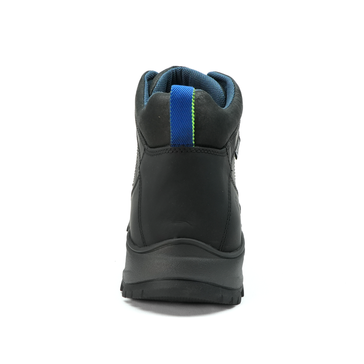 Bota Impermeável Masculina ThaBel Poseidon Trilha e Trabalho Preta com CA - parte traseira.