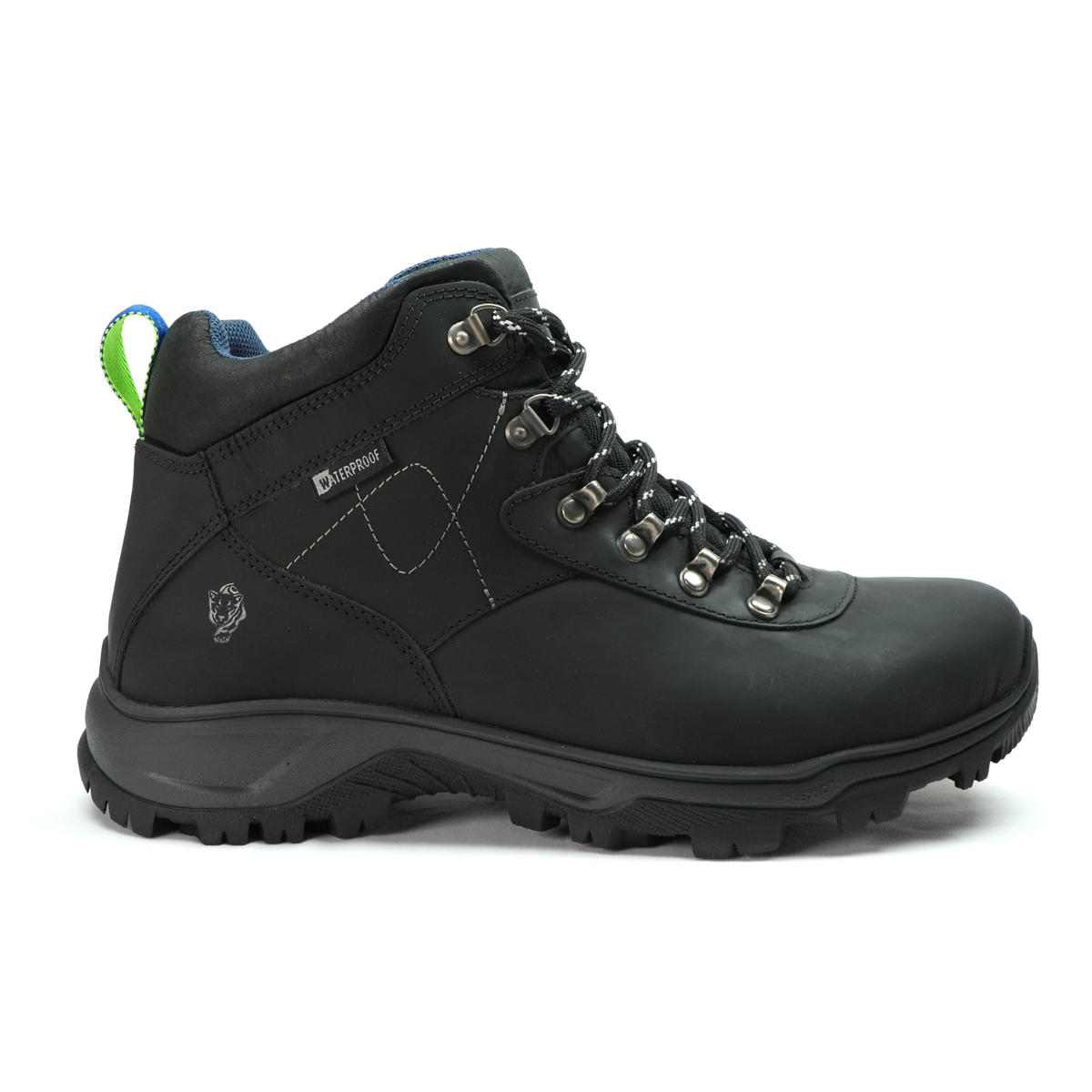 Bota Impermeável Masculina ThaBel Poseidon Trilha e Trabalho Preta com CA lado direito