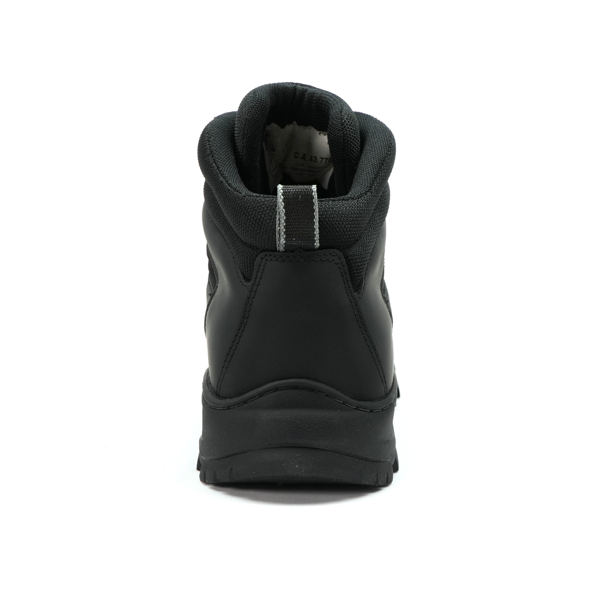 Bota de Trilha Masculina Cano Médio ThaBel Tracker Couro e Nylon Preta com CA - vista traseira