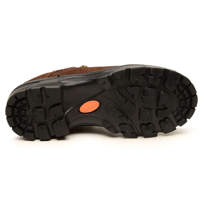 Sola da Bota Cano Baixo para Trilha ThaBel Urban Trail Coffee Gold antiderrapante, ideal para performance em trilhas e uso urbano.