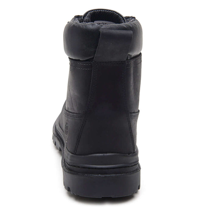 Traseiro da Bota de Trabalho Worker ThaBel Preto com CA, bota masculina durável e confortável para uso profissional e casual.
