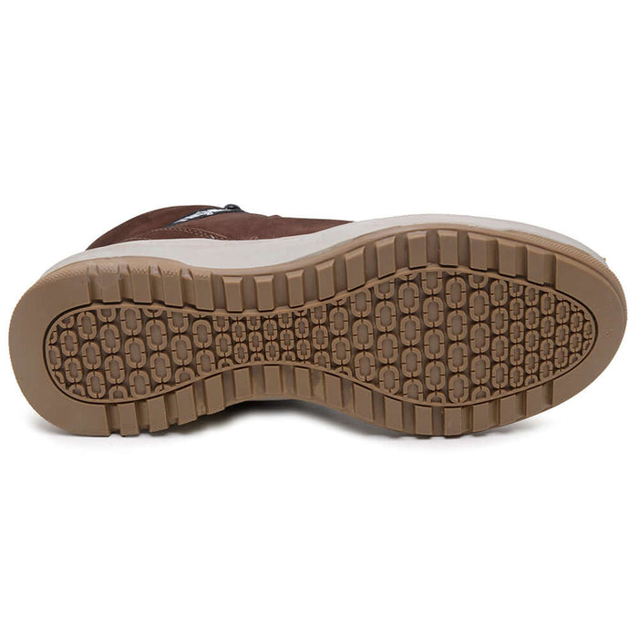 Sola antiderrapante da Bota De Couro Casual Ranger ThaBel Marrom, ideal para bota tática e coturno militar, calçado masculino resistente.