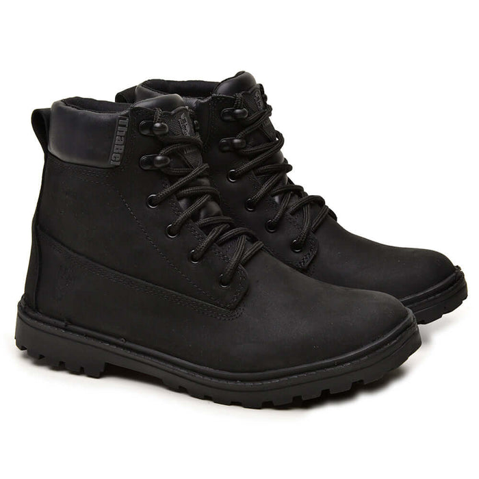 Bota Impermeável Work ThaBel Storm Anti Perfuro Preta com CA, bota tática masculina, coturno militar para segurança e conforto.
