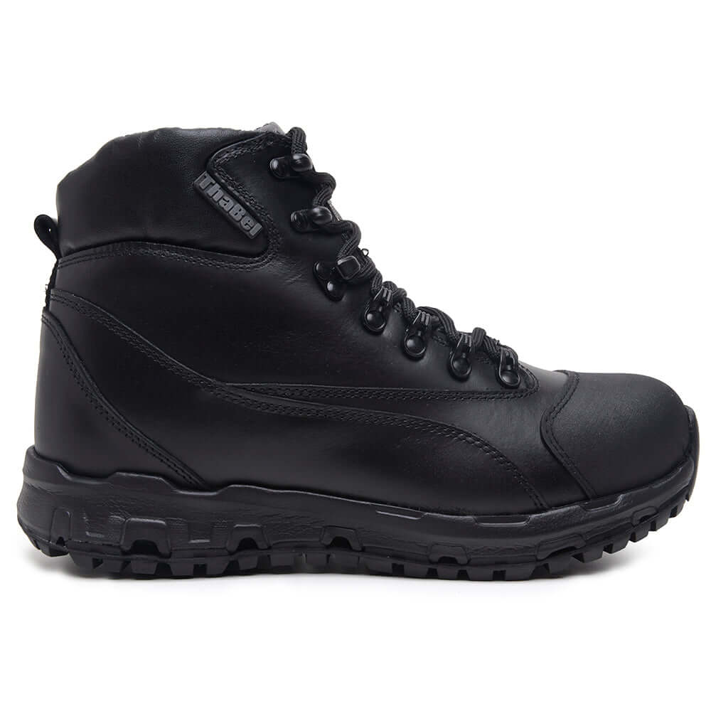 Bota Masculina Dry Steep ThaBel Impermeável Preta, bota tática, coturno militar resistente, ideal para trabalho e trilhas urbanas.