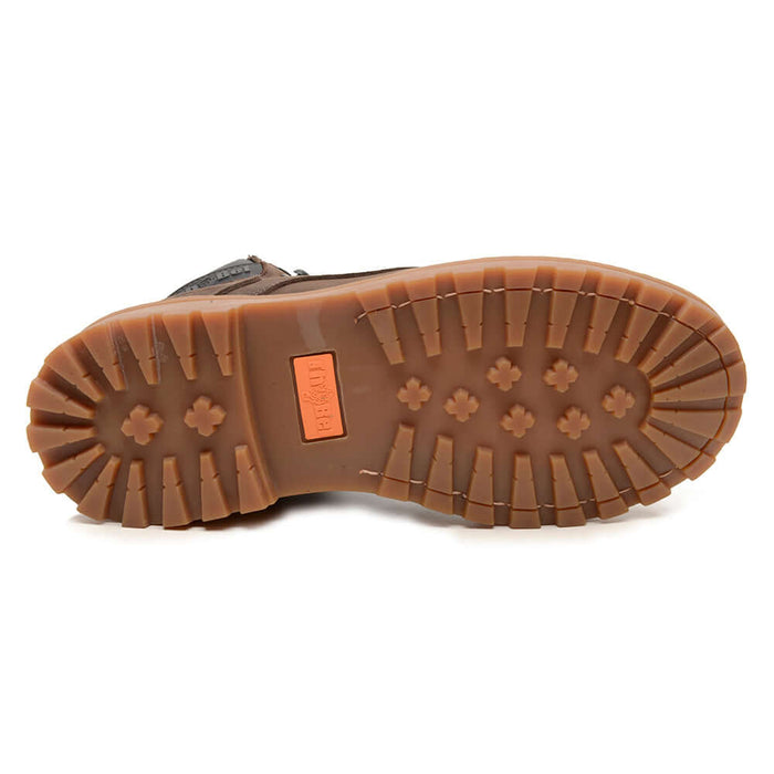 Sola da Bota Masculina para Trabalho Thabel WorkBel Anti Perfuro Marrom com CA, ideal para segurança e estilo tático.