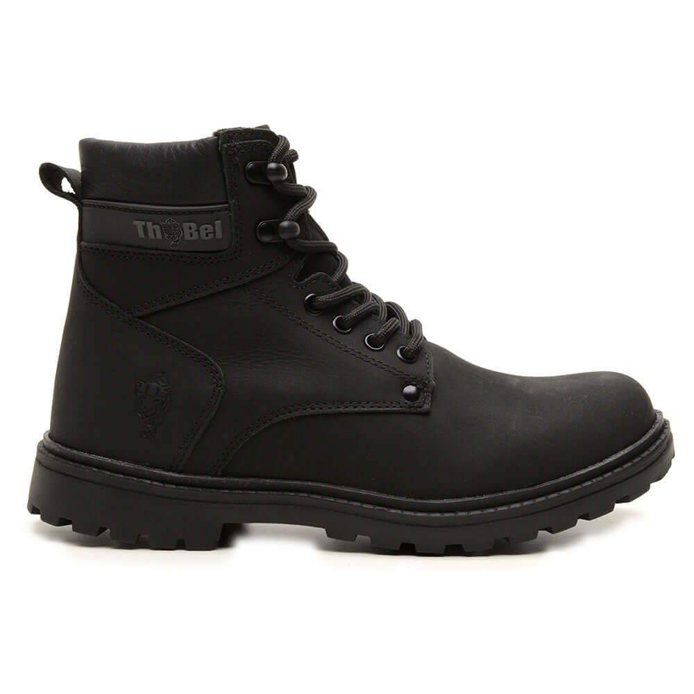 Bota Masculina Work Thabel WorkBel Anti Perfuro Preto com CA, bota tática e coturno militar para trabalho e estilo urbano.