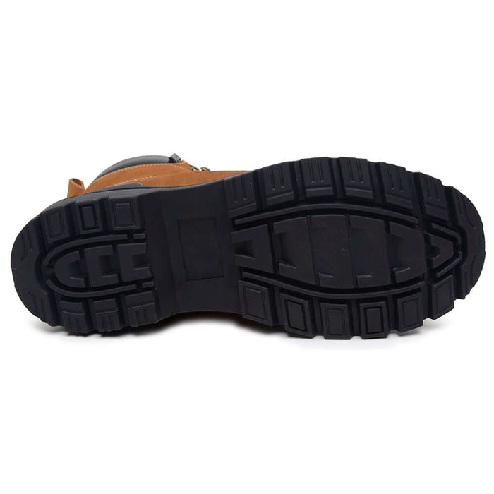Sola da Bota Masculina Worker ThaBel Yellow com CA - bota tática, coturno militar, bota casual, bota trilha, calçado masculino resistente