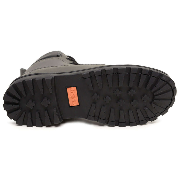 Sola da Bota de Segurança Masculina ThaBel Easy Bel com Zíper Chumbo com CA, mostrando design antiderrapante e resistência.