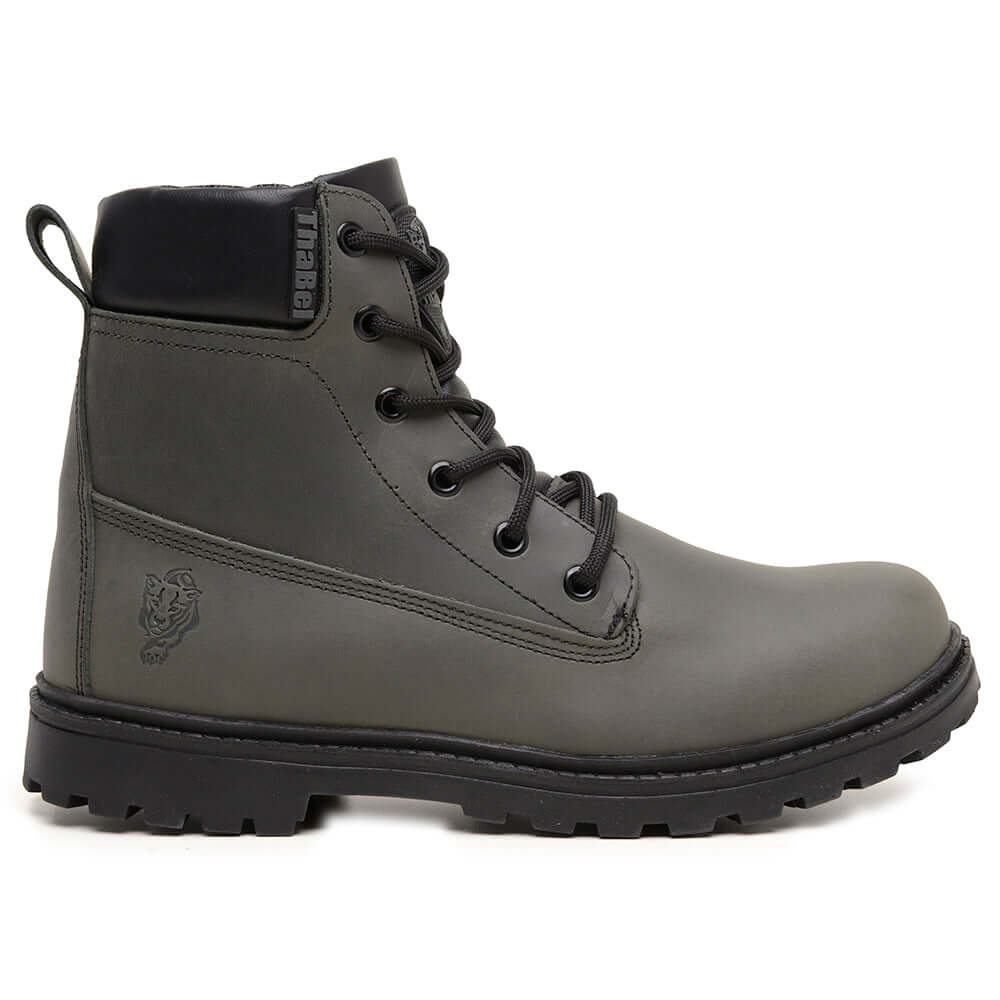 Bota de Segurança Masculina ThaBel Easy Bel com Zíper Chumbo com CA, bota tática, bota masculina, calçado resistente e confortável.