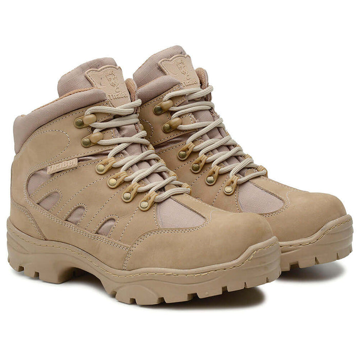 Bota Tática Thabel ThunderBel Anti Perfuro Desert com CA, ideal para uso urbano e profissional, bota masculina e coturno militar.
