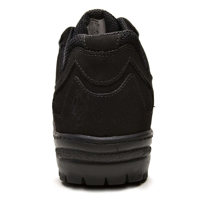 Bota Tênis Masculino ThaBel Urban Trail Preto - vista traseira do calçado para cidade e trilhas, bota tática e casual em couro premium.