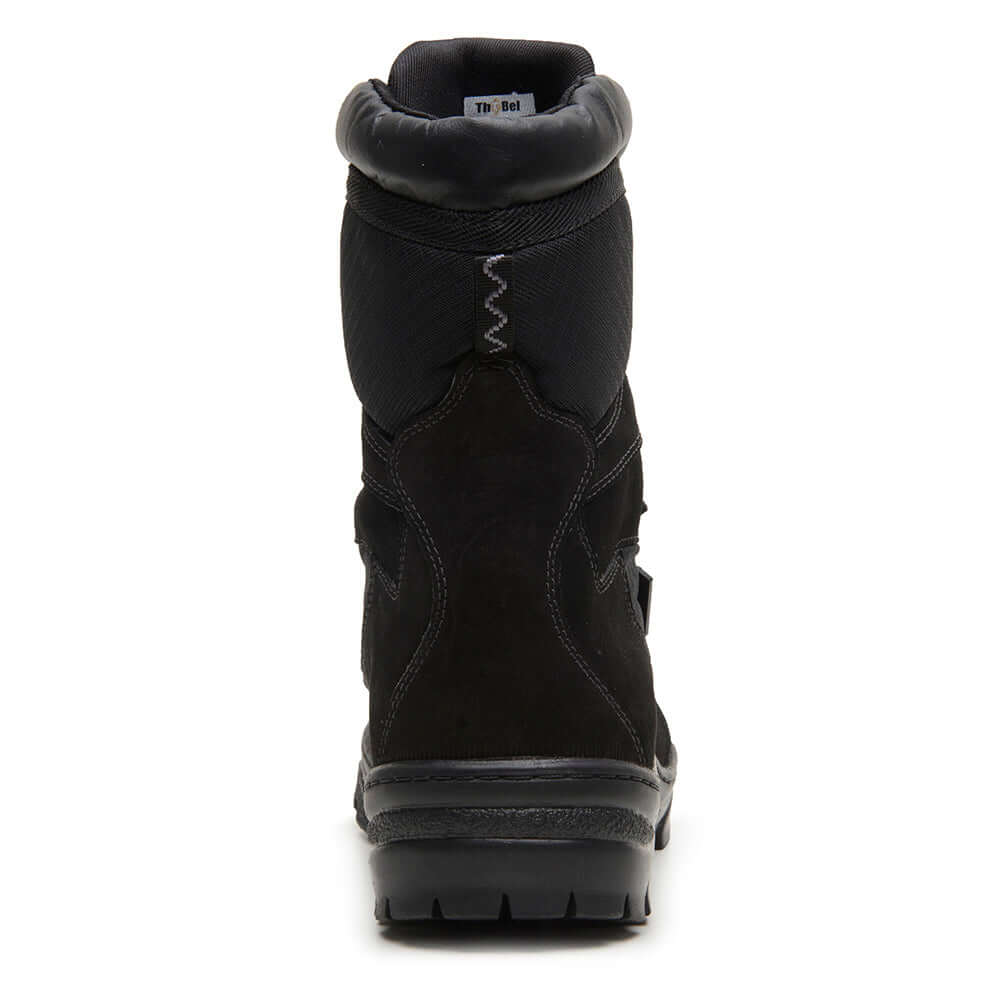 Bota Militar Masculina ThaBel Alfa Anti Perfuro Preto com CA - coturno militar resistente e seguro para uso tático e trabalho.