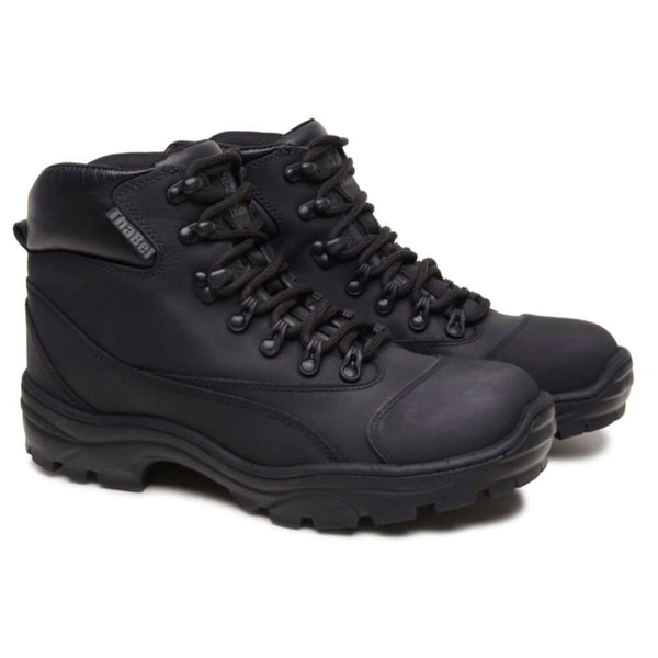 Bota de Trilha Masculina Thabel Delta Preta, coturno militar tático, resistente e confortável para aventuras e uso diário.