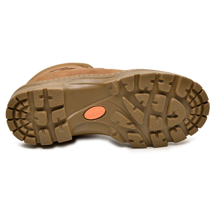 Sola da Bota Thabel ThunderBel Anti Perfuro Coyote com CA mostrando design antiderrapante e resistente, ideal para uso tático e outdoor.