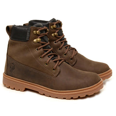 Bota para Trabalho Impermeável ThaBel Storm Anti Perfuro Marrom com CA