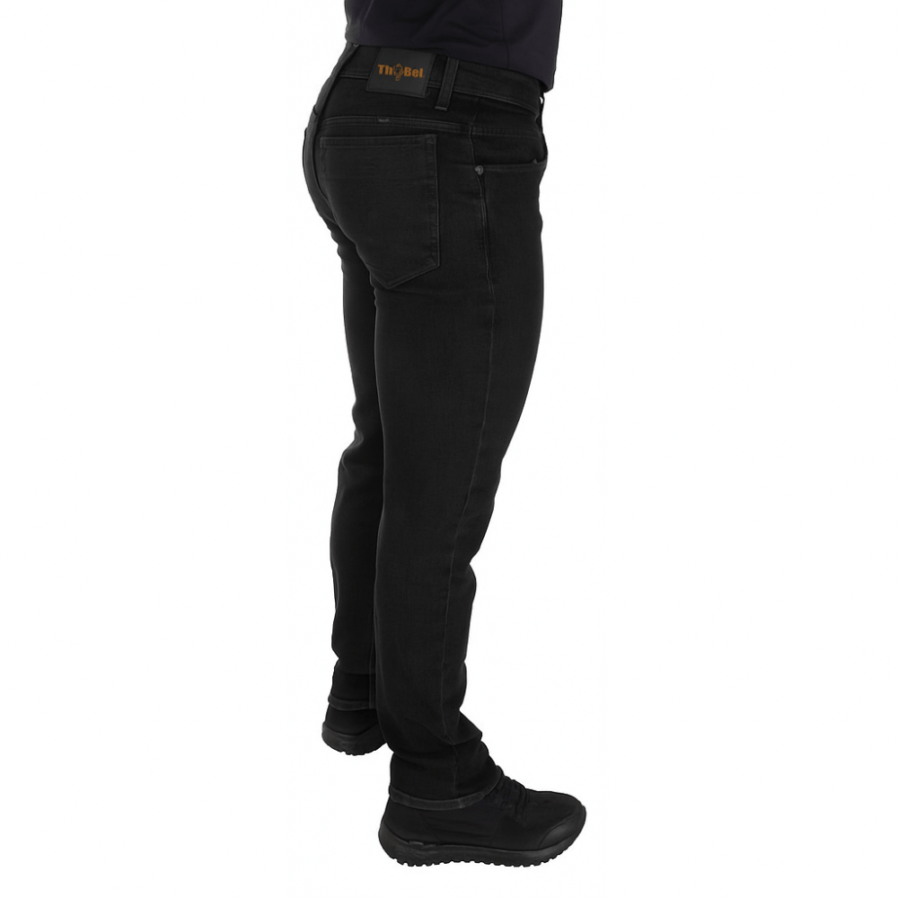 Calça Jeans Gray Man ThaBel Phantom Preto masculina para discrição e resistência.