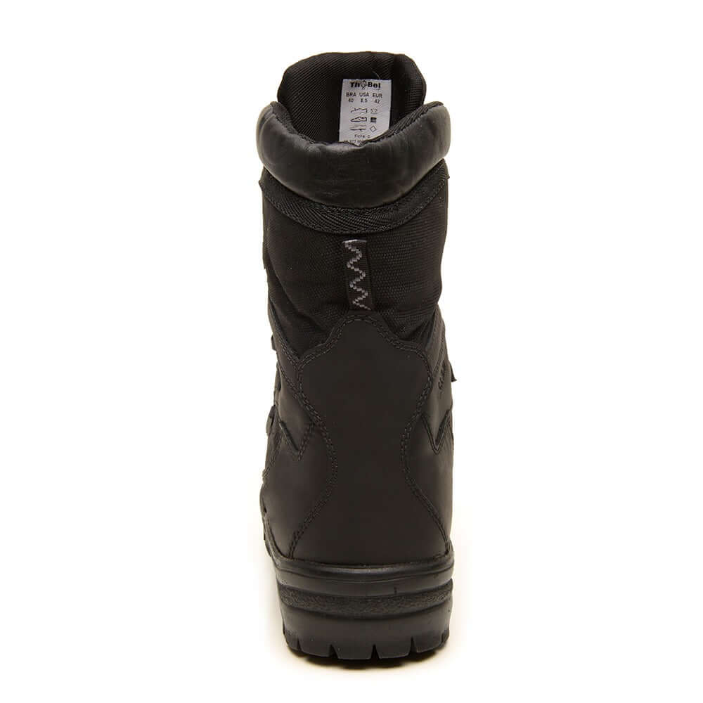 Coturno Militar Masculino Impermeável Anti Perfuro ThaBel Patrol Preto com CA vista traseira