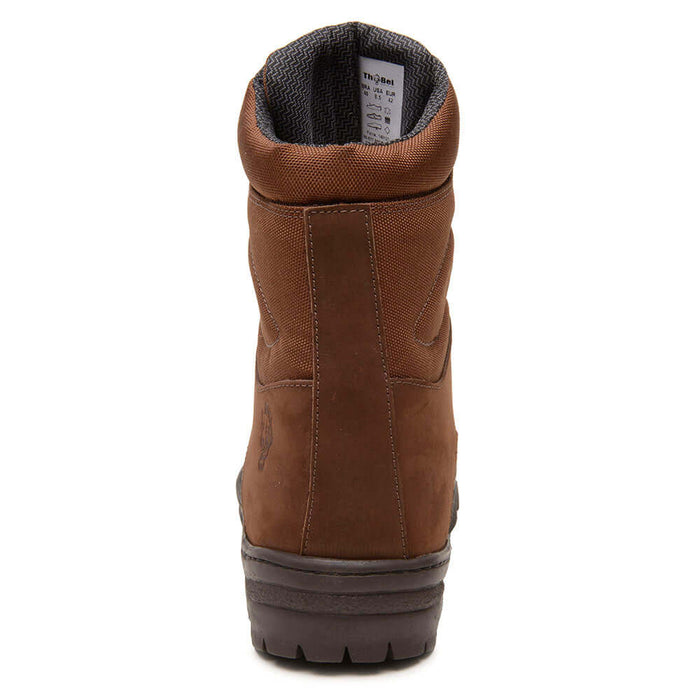 Coturno Masculino Militar Anti Perfuro Thabel Invader Marrom PQD com CA, bota masculina resistente e confortável.