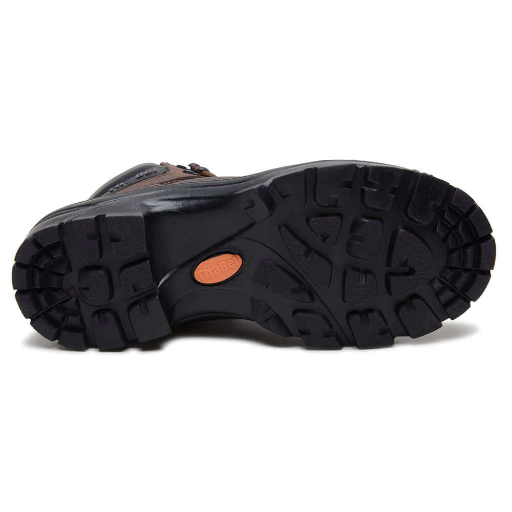 Bota Masculina de Couro Gaia Marrom com CA - solado resistente, ideal para trabalho e trilhas outdoor.