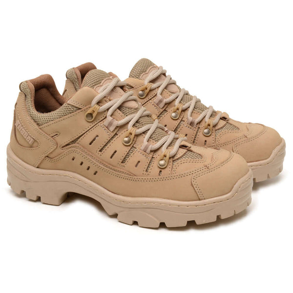 Tênis Masculino Adventure ThaBel Urban Trail Desert, bota tática casual para aventuras urbanas e trilhas desafiadoras.
