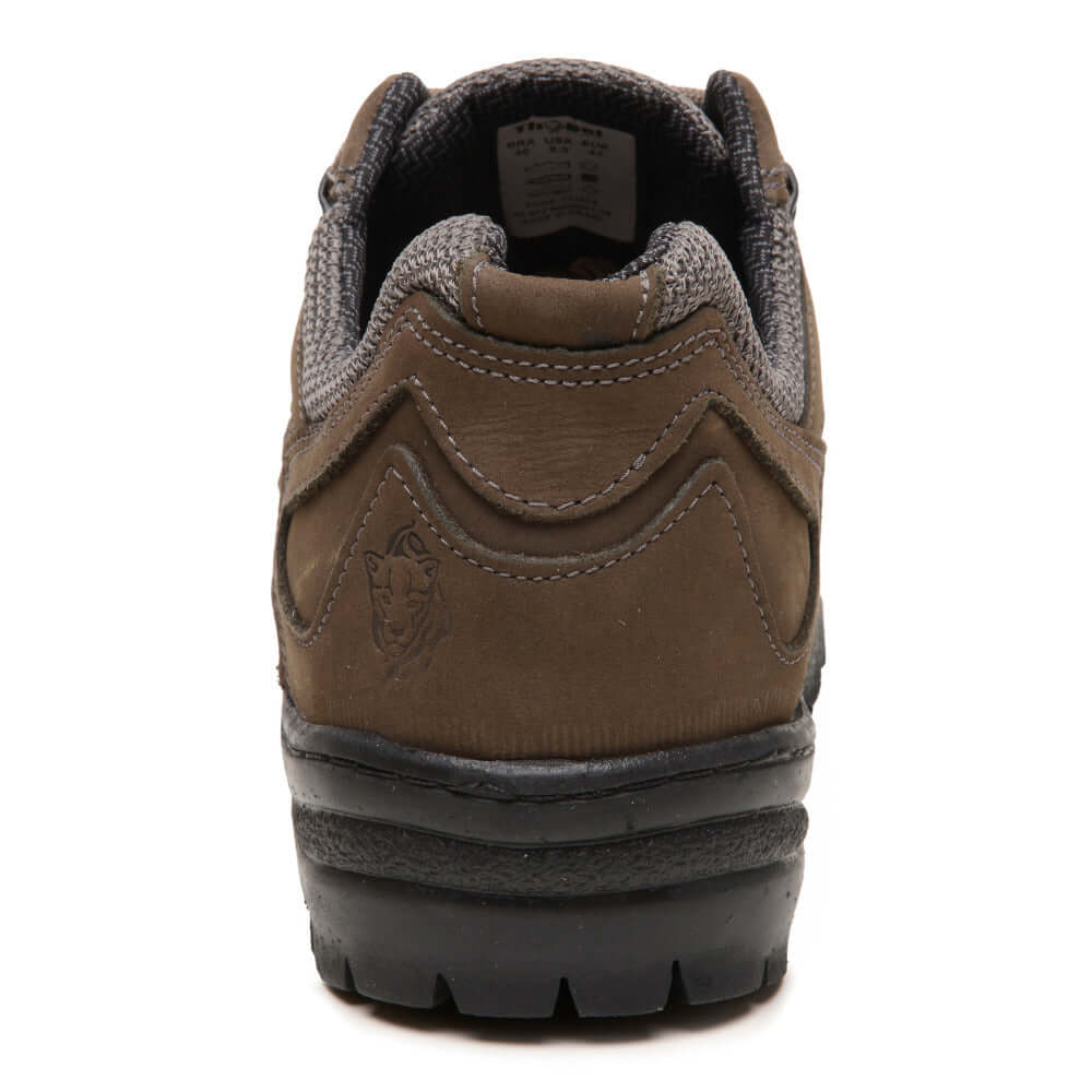 Tênis Masculino Casual ThaBel Urban Trail Cinza - traseira, bota tática e confortável para aventuras ao ar livre e uso urbano.
