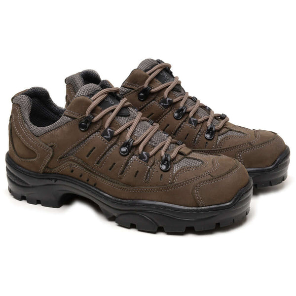 Tênis Masculino Casual ThaBel Urban Trail Cinza para trilha e uso urbano. Bota resistente e confortável com solado de alta tração.