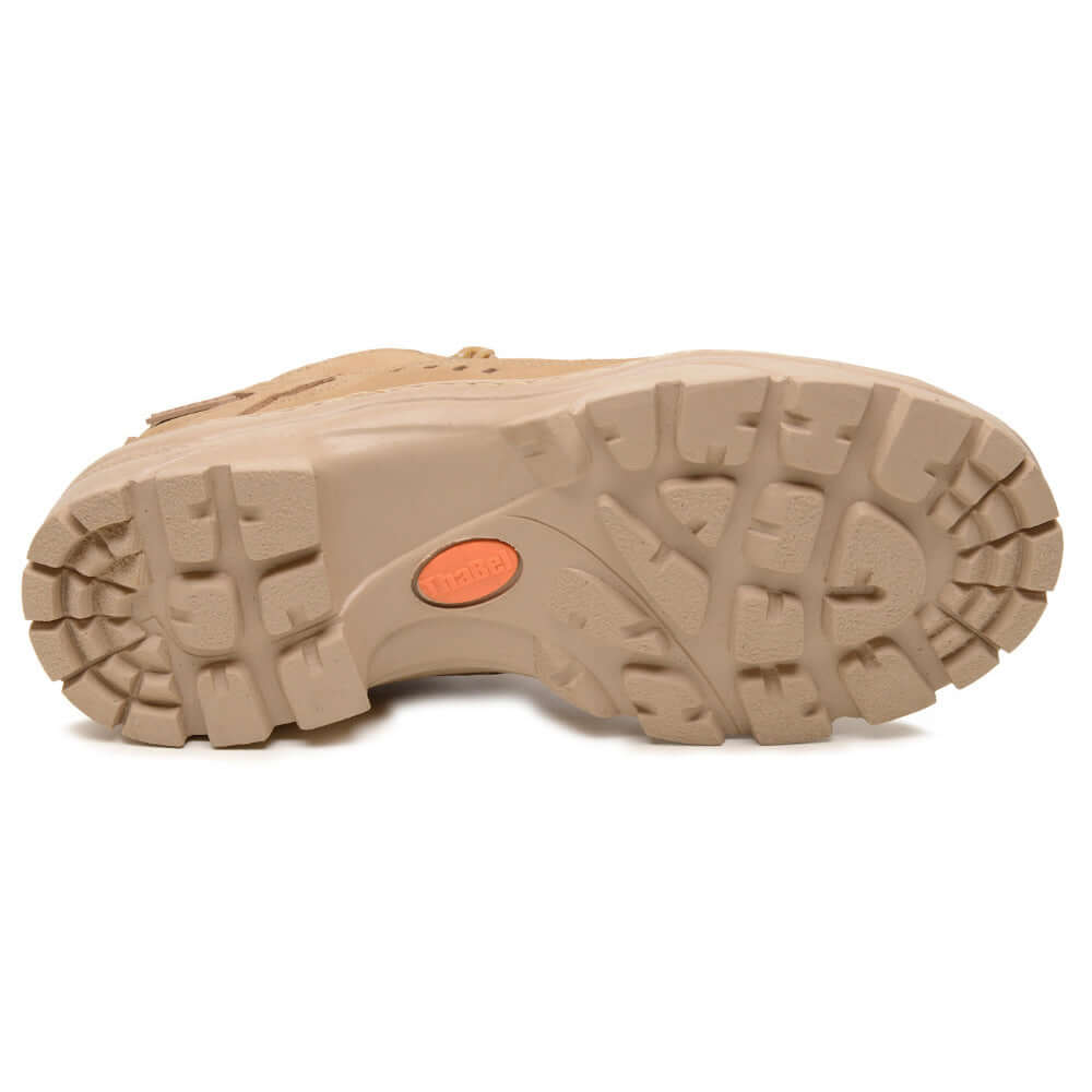Sola do Tênis Masculino Adventure ThaBel Urban Trail Desert mostrando design antiderrapante e durabilidade. Bota tática e confortável.